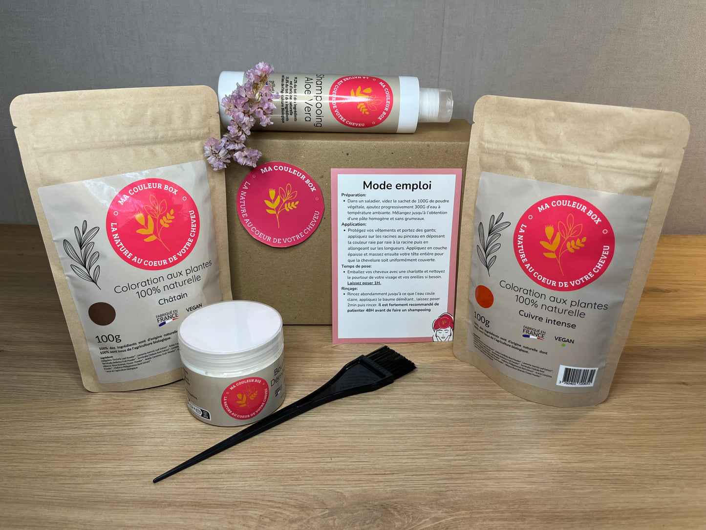 Notre Box Coloration Végétale "Châtain + Cuivre Intense"