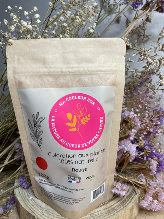 🌿 Coloration Végétale Rouge - 100g 🌿